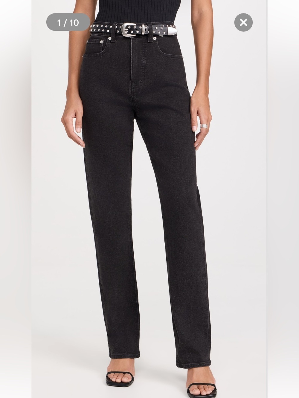 Madewell 90’s Straight Leg Jeans - Faded Black